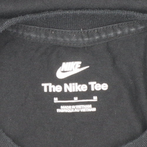Nike Air Men's Black Graphic Sports T-Shirt Size M Regular Fit