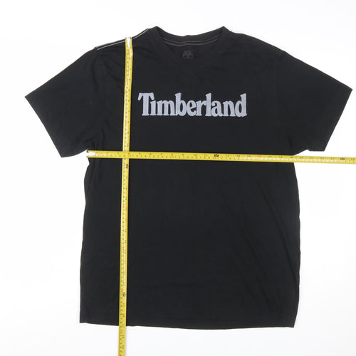 Timberland Men's Black Crew Neck Logo T-Shirt Size M