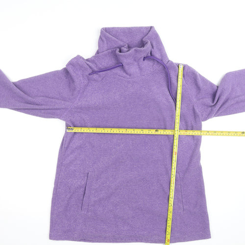 Mountain Warehouse Women Purple Size 16 Pullover Cowl Neck Sweatshirt