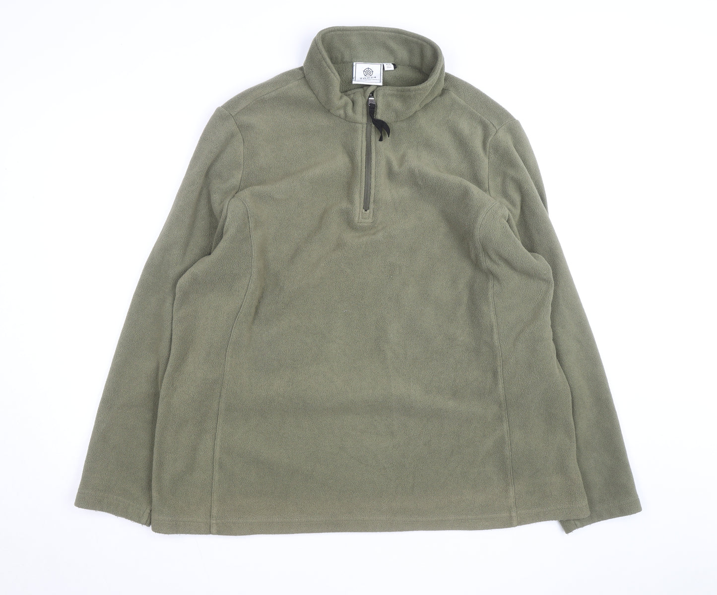 TOG24 Men’s Green Fleece 1/4 Zip Pullover Sweatshirt XL