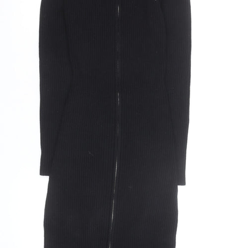 Lulus Women’s Black Off Shoulder Knit Bodycon Midi Dress M