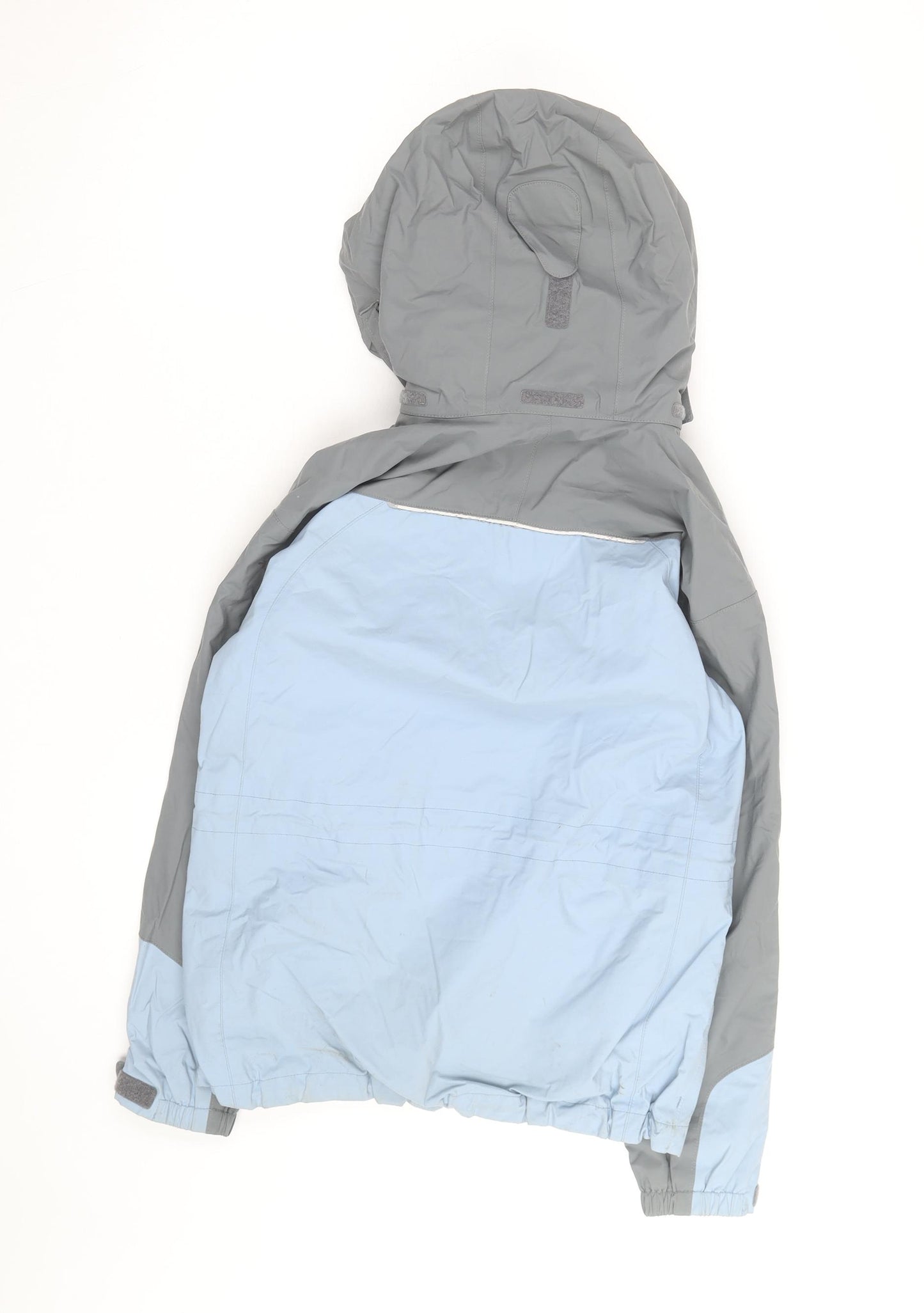 Berghaus Boys Grey Blue Waterproof Hooded Rain Coat Jacket 11-12 Years