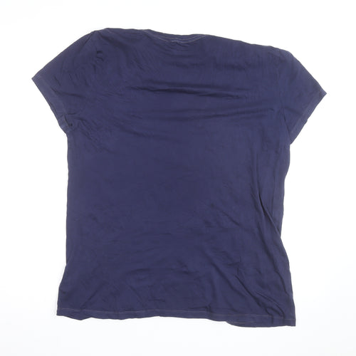 GAP Women's Blue XL Tall Basic Cotton Crew Neck T-Shirt