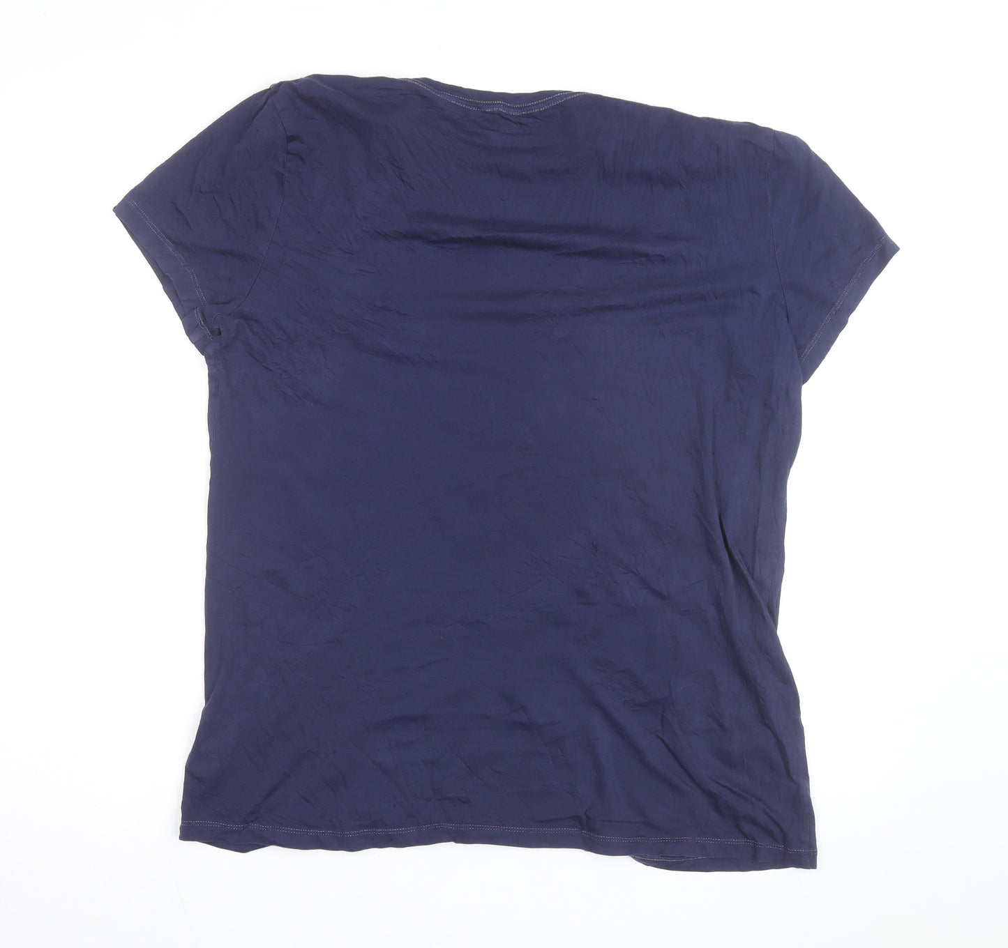GAP Women's Blue XL Tall Basic Cotton Crew Neck T-Shirt