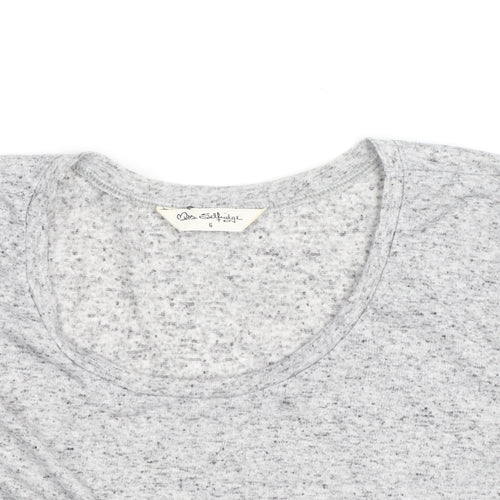 Miss Selfridge Womens Grey Long Sleeve Jersey T-Shirt Size 6