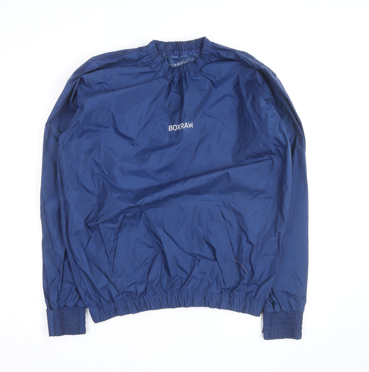 BOXRAW Men's Blue L Track Jacket Lightweight Pullover Sports Top