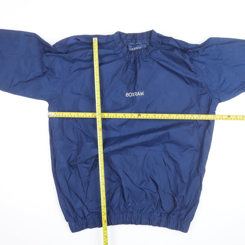 BOXRAW Men's Blue L Track Jacket Lightweight Pullover Sports Top