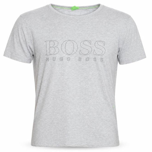 Hugo Boss Men's Grey Regular Fit Crew Neck Short Sleeve T-Shirt Size S