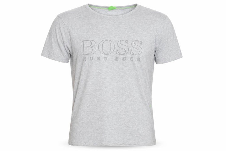 Hugo Boss Men's Grey Regular Fit Crew Neck Short Sleeve T-Shirt Size S