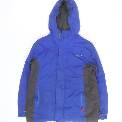 Gelert Boys Blue Hooded Parka Jacket 11-12 Years Waterproof Winter Coat