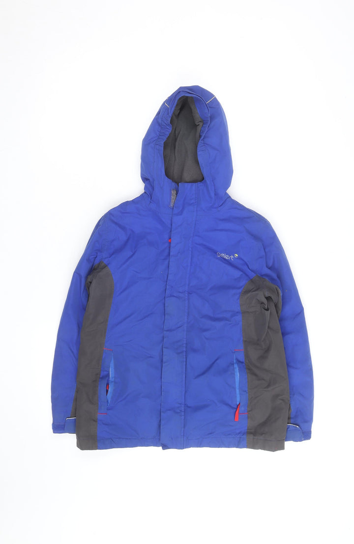 Gelert Boys Blue Hooded Parka Jacket 11-12 Years Waterproof Winter Coat