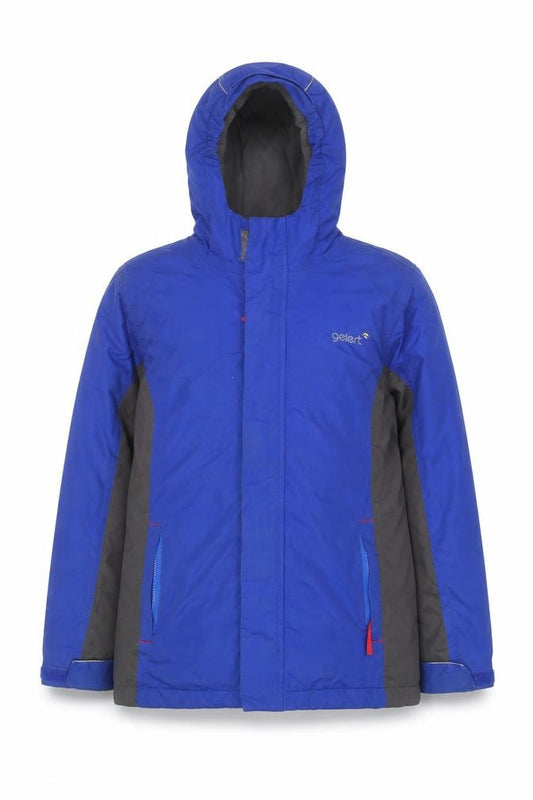 Gelert Boys Blue Hooded Parka Jacket 11-12 Years Waterproof Winter Coat