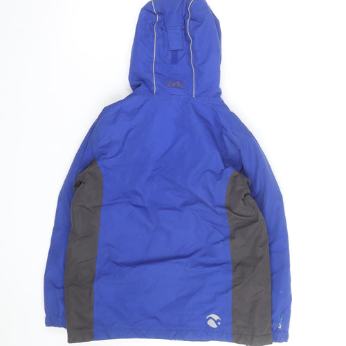 Gelert Boys Blue Hooded Parka Jacket 11-12 Years Waterproof Winter Coat