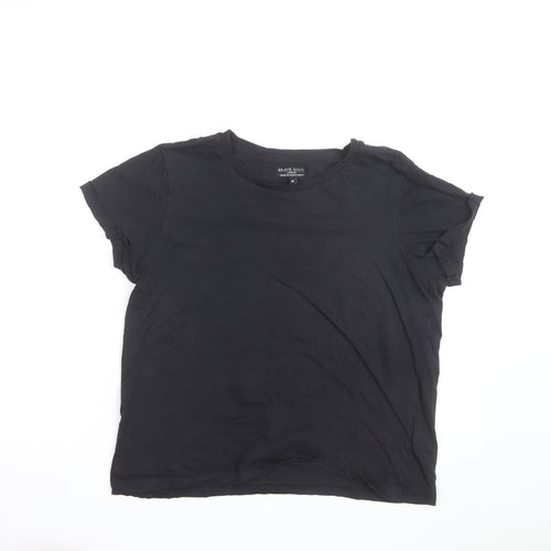 Brave Soul Men's Black Crew Neck Short Sleeve Cotton T-Shirt M