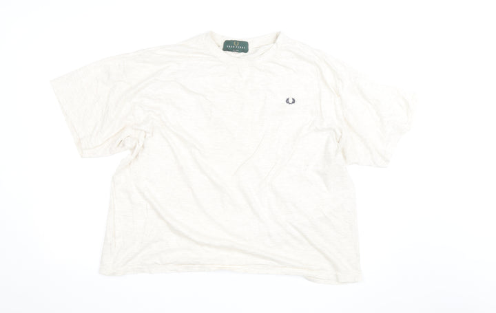 Fred Perry Men's White Cotton Crew Neck T-Shirt XL