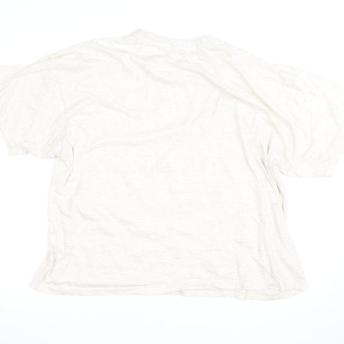 Fred Perry Men's White Cotton Crew Neck T-Shirt XL