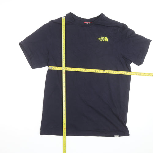 The North Face Men's Blue Small Outdoor Graphic Cotton T-Shirt