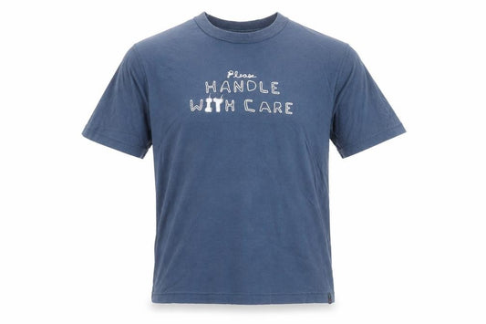 Front view of Petroleum Ath. Dept Men's Blue XL Vintage Fit Graphic T-Shirt