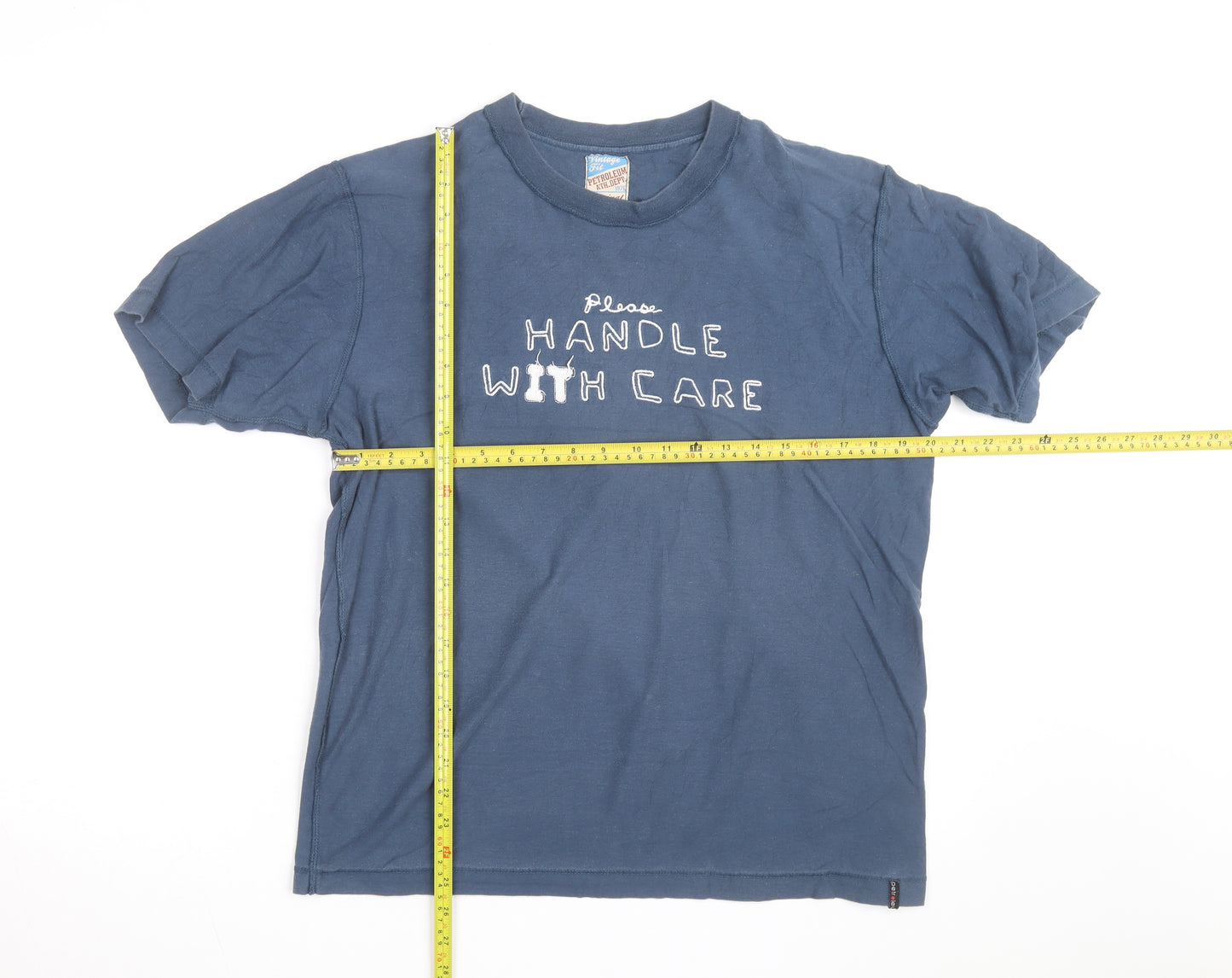 Petroleum Ath. Dept Men's Blue XL Vintage Fit Graphic T-Shirt