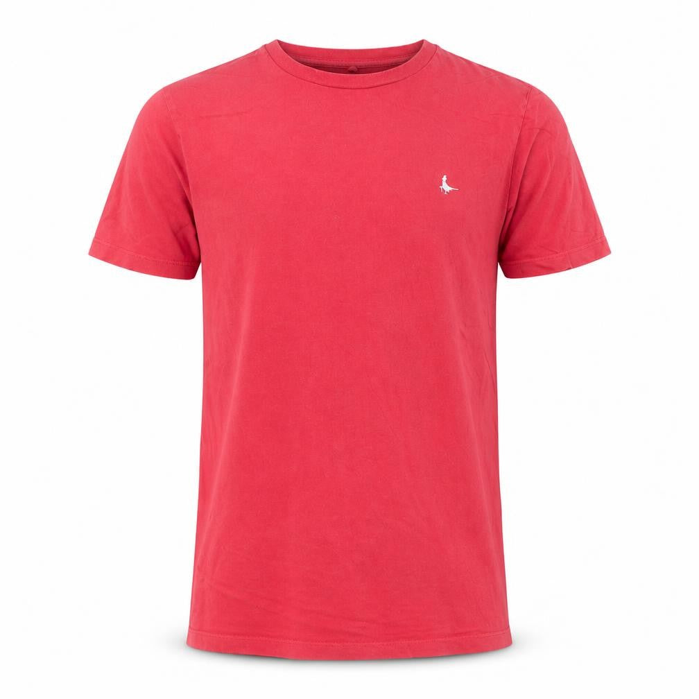 Jack Wills Men's Red Crew Neck Cotton T-Shirt Size M