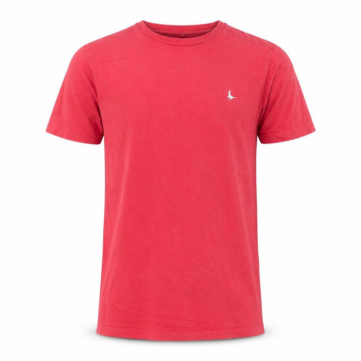 Jack Wills Men's Red Crew Neck Cotton T-Shirt Size M