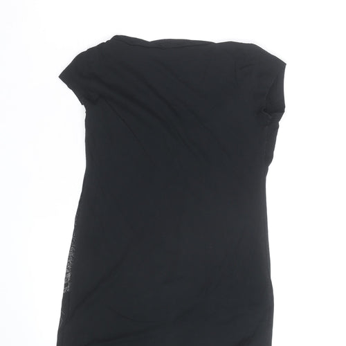 Gap Maternity Women’s Black XS V-Neck Floral Print T-Shirt