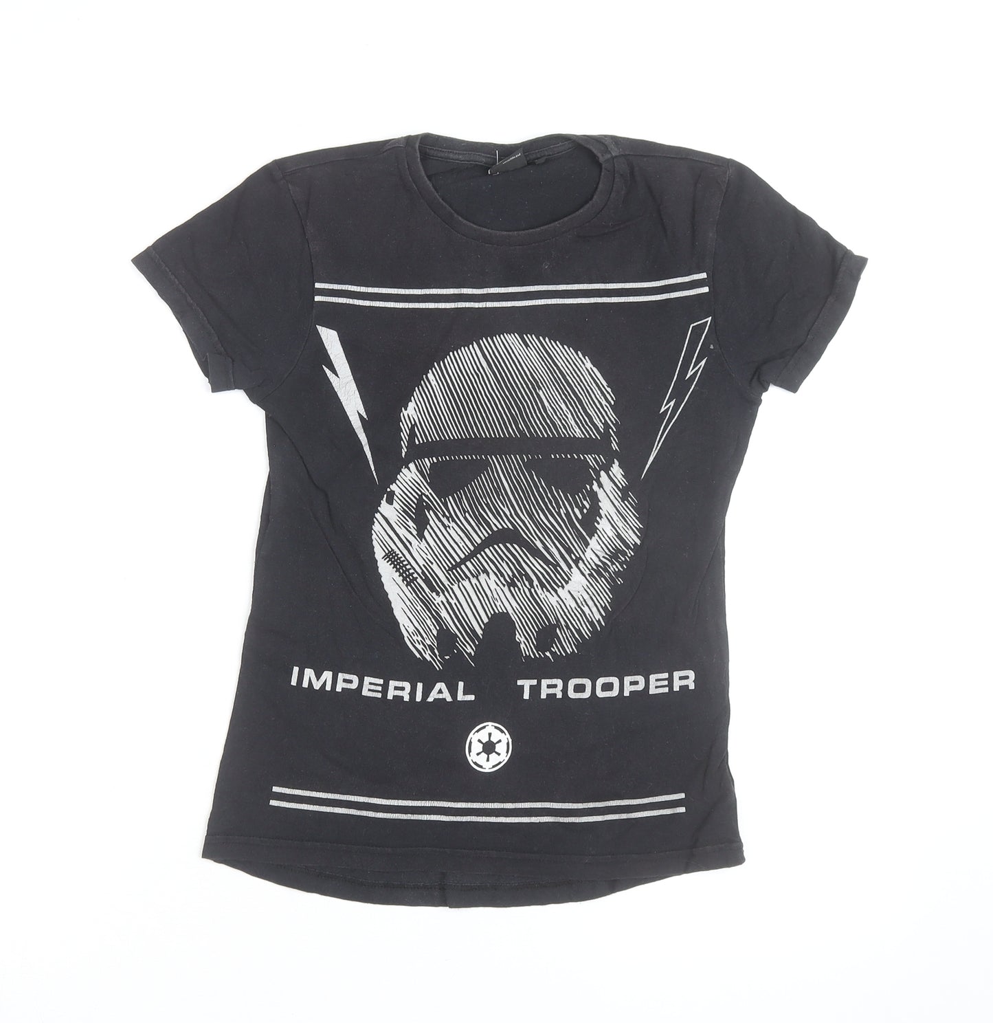 Rebel Star Wars Men's Black Stormtrooper Graphic T-Shirt Size S