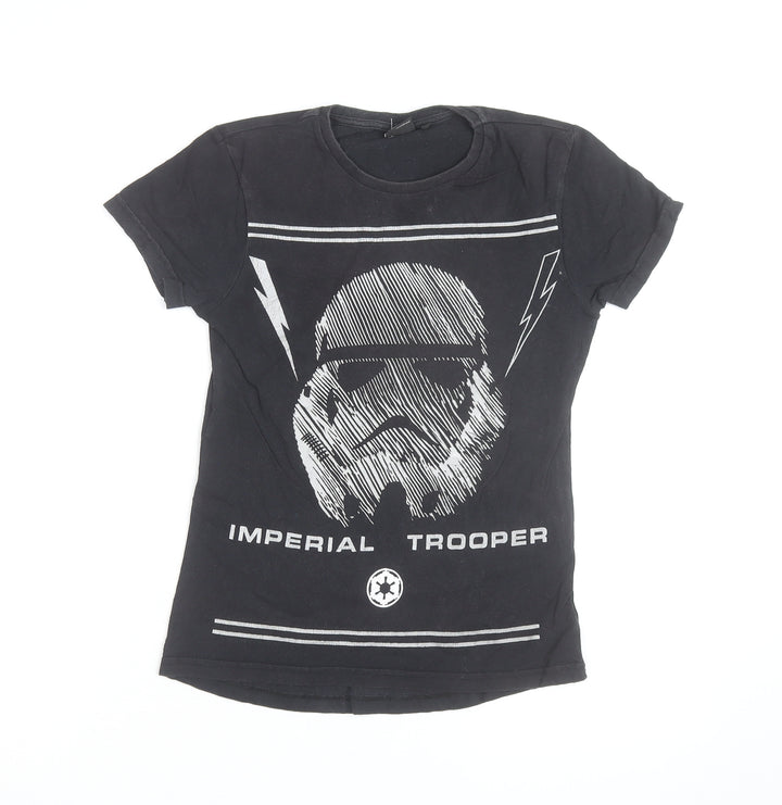Rebel Star Wars Men's Black Stormtrooper Graphic T-Shirt Size S