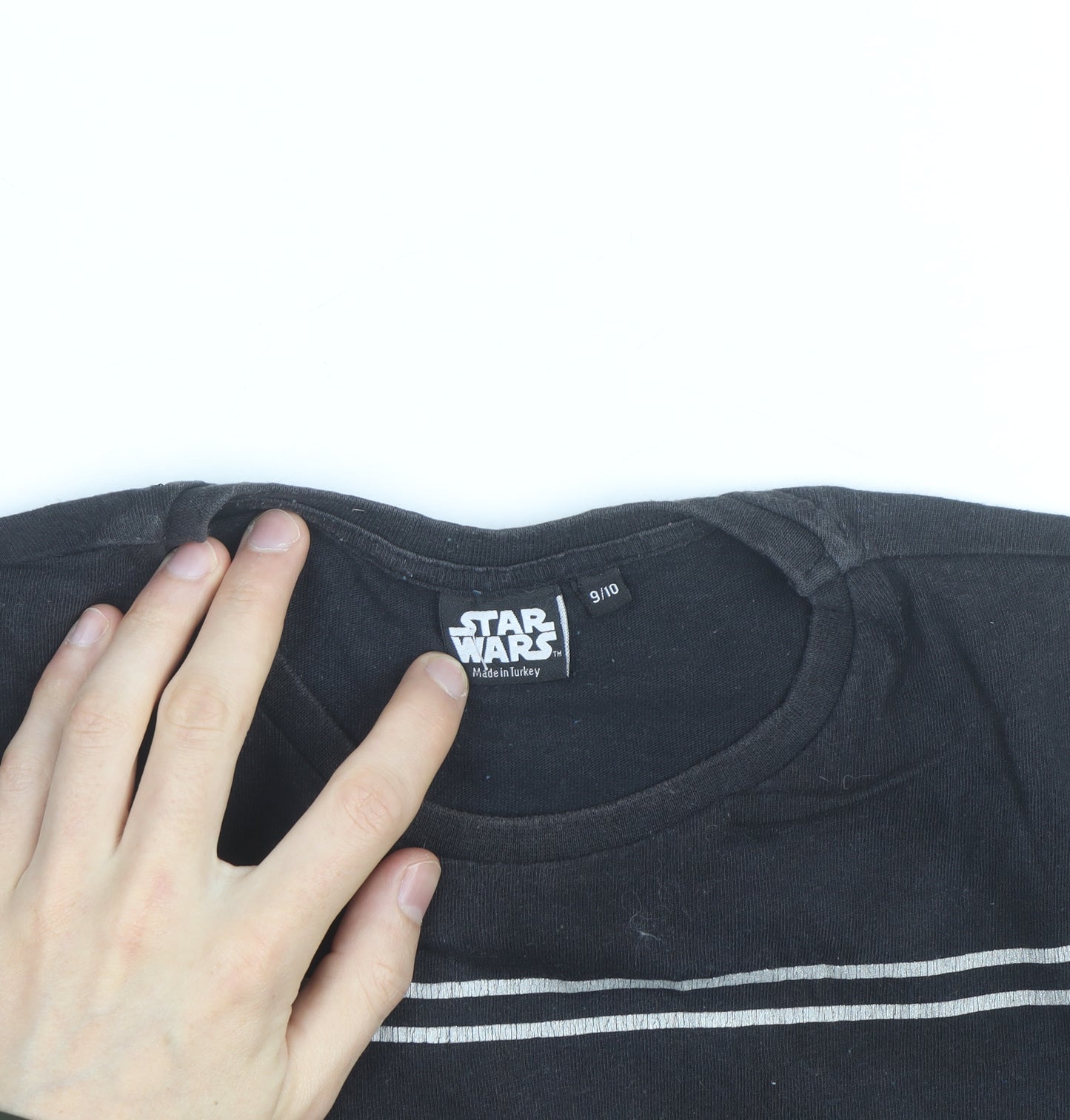 Rebel Star Wars Men's Black Stormtrooper Graphic T-Shirt Size S