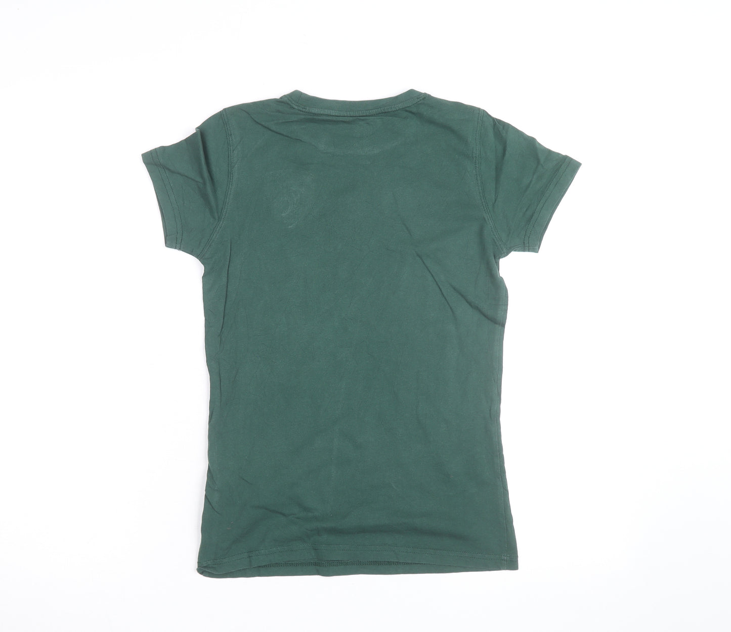 Fanatics Leicester Tigers Womens Green Cotton T-Shirt Size 8