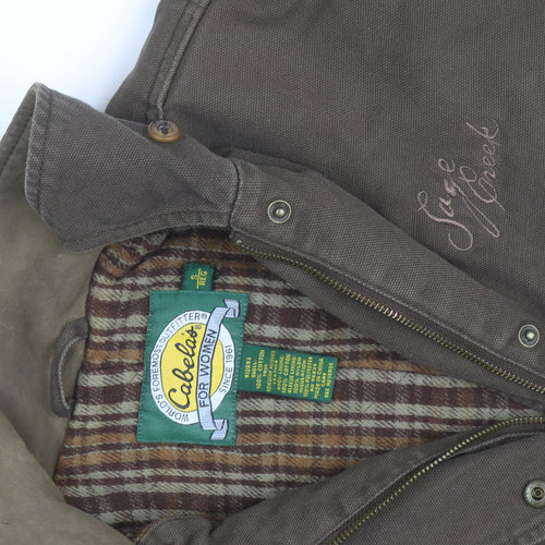 Cabela's Men Brown Cotton Sage Creek Field Jacket Size S