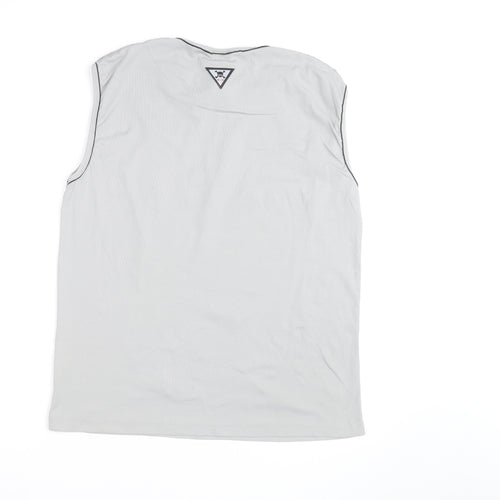 Oakley Men’s Grey XL Sleeveless 1/4 Zip Athletic Tank Top