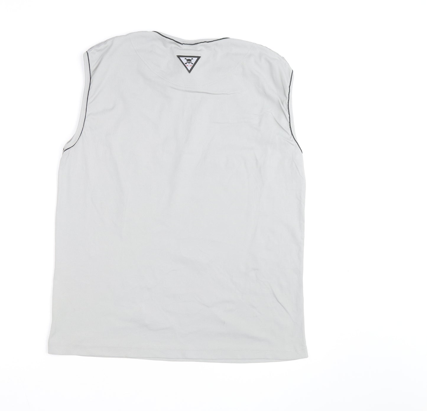 Oakley Men’s Grey XL Sleeveless 1/4 Zip Athletic Tank Top