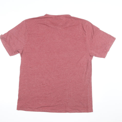 Tintin Men’s Red Graphic Print T-Shirt XL Cotton Blend