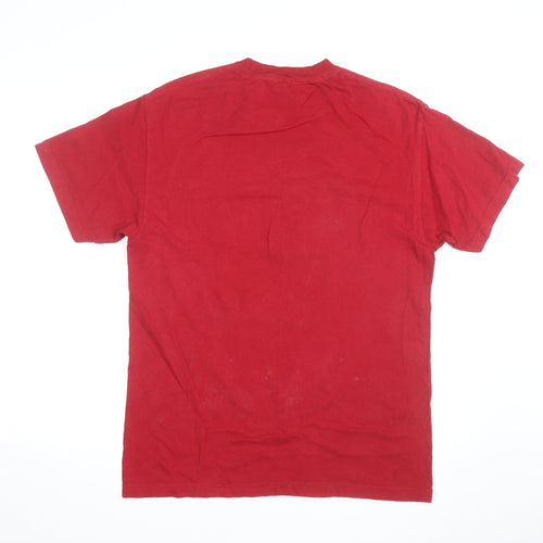 DGK Men's Red Graphic Panther T-Shirt Large Cotton Casual