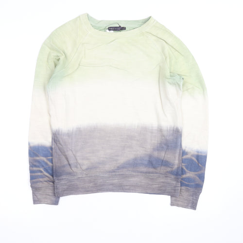 Marks and Spencer Women Green Mix Cotton Pullover Sweatshirt Size XL