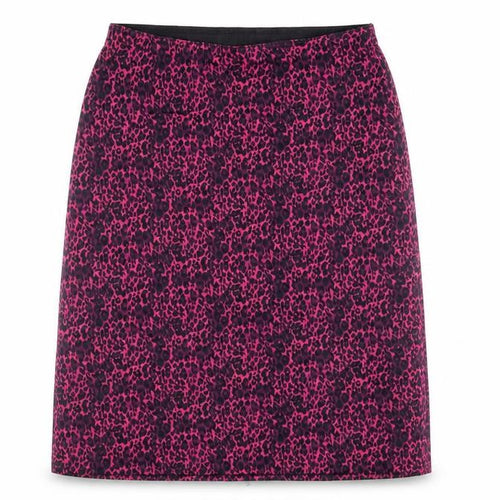 Impuls Women's Pink Animal Print Stretch Pencil Skirt M