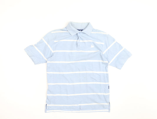 The Royal Yacht Britannia Men's Blue Striped Polo Shirt Size S
