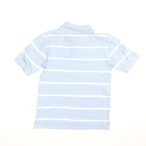 The Royal Yacht Britannia Men's Blue Striped Polo Shirt Size S