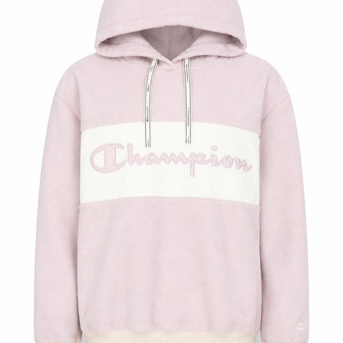 Champion Womens Pink Fleece Pullover Hoodie XS Relaxed Fit