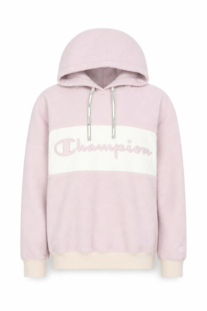 Champion Womens Pink Fleece Pullover Hoodie XS Relaxed Fit
