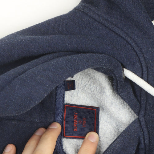 Superdry Men's Blue Vintage Logo Pullover Hoodie Size M
