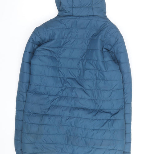 Peter Storm Men’s Blue Hooded Puffer Jacket Size S Insulated Outdoor