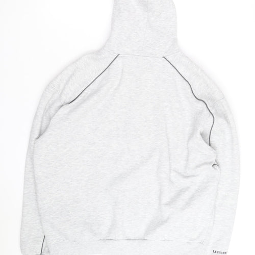 Umbro Men's Grey XL Full Zip Fleece Hoodie Sweatshirt