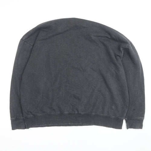 Nirvana Women's Black Pullover Sweatshirt Size 10/12 Crew Neck Rock Graphic