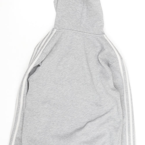 adidas Mens Grey Full Zip Hoodie Small Sportswear