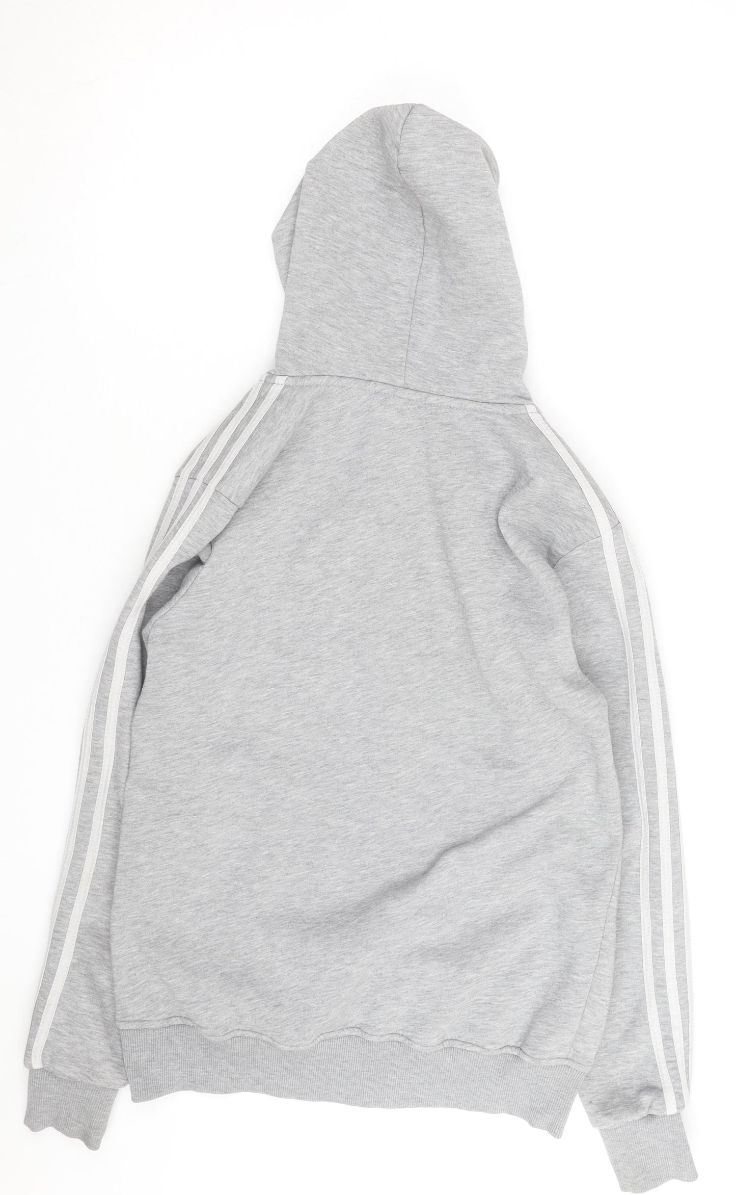 adidas Mens Grey Full Zip Hoodie Small Sportswear