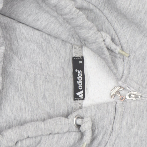 adidas Mens Grey Full Zip Hoodie Small Sportswear