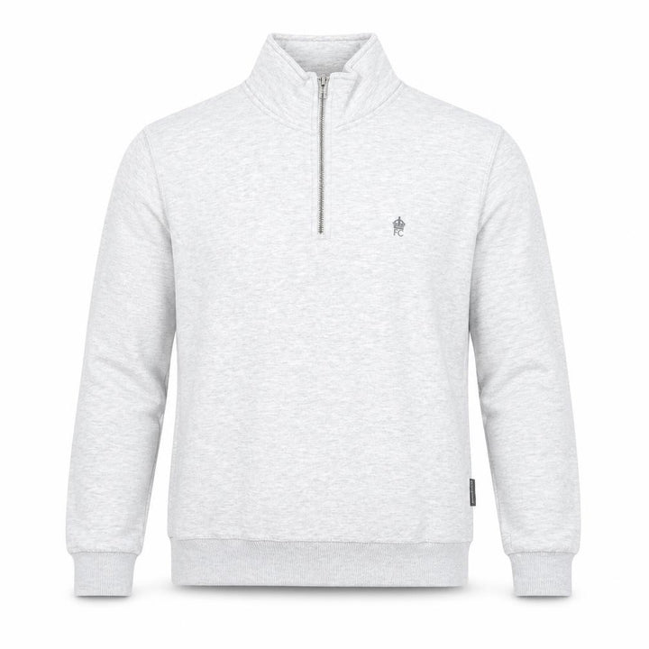 French Connection Men's Grey 1/2 Zip Sweatshirt Size M
