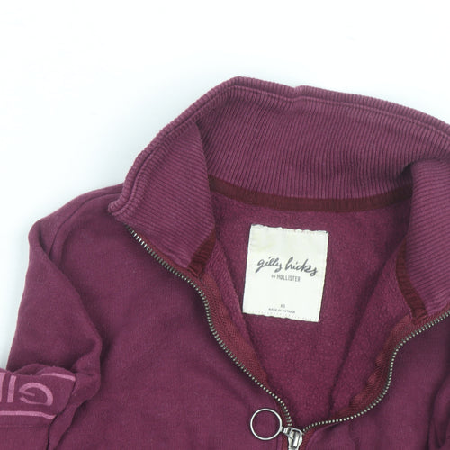 Gilly Hicks by Hollister Womens Purple 1/4 Zip Sweatshirt XS